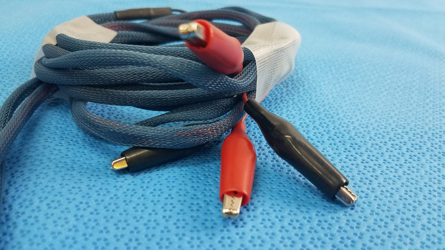 4-Wire Biomedical Patient Lead Diagnostic Interface Cable Lemo Alligator Clips