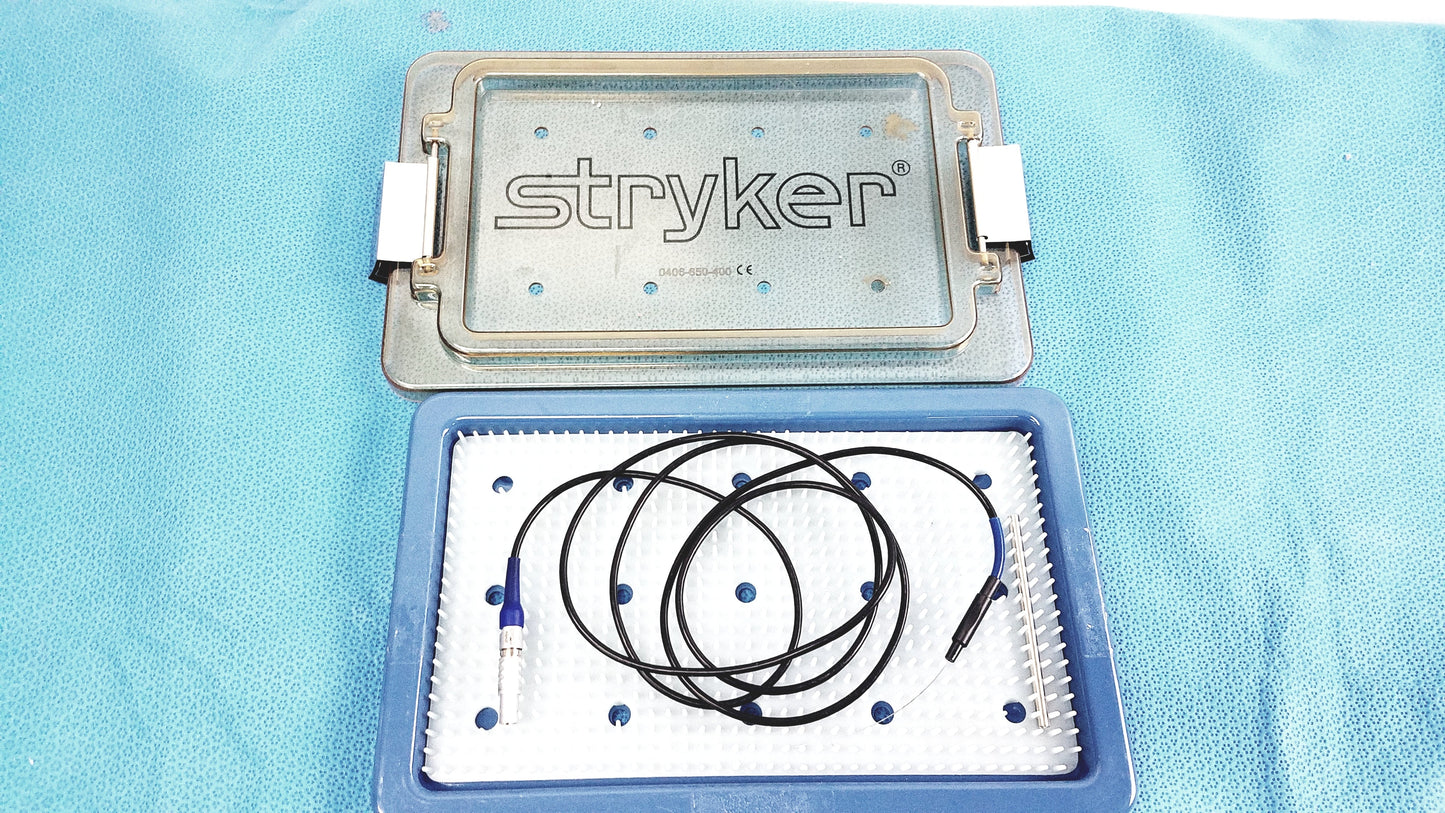 Stryker 8400815005 Monopolar Nitinol Electrode With 0406-650-400 Surgical Sterilization Tray Case