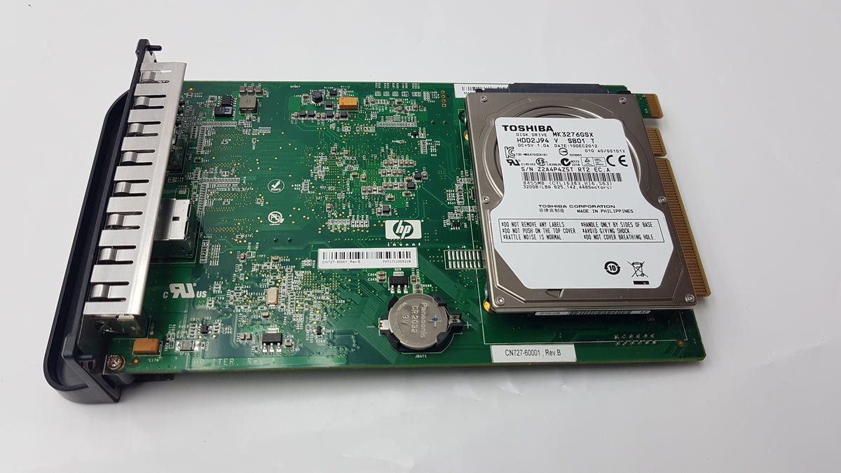 HP CN727-60001 Formatter Board With Toshiba MK3276GSX Hard Disk Drive