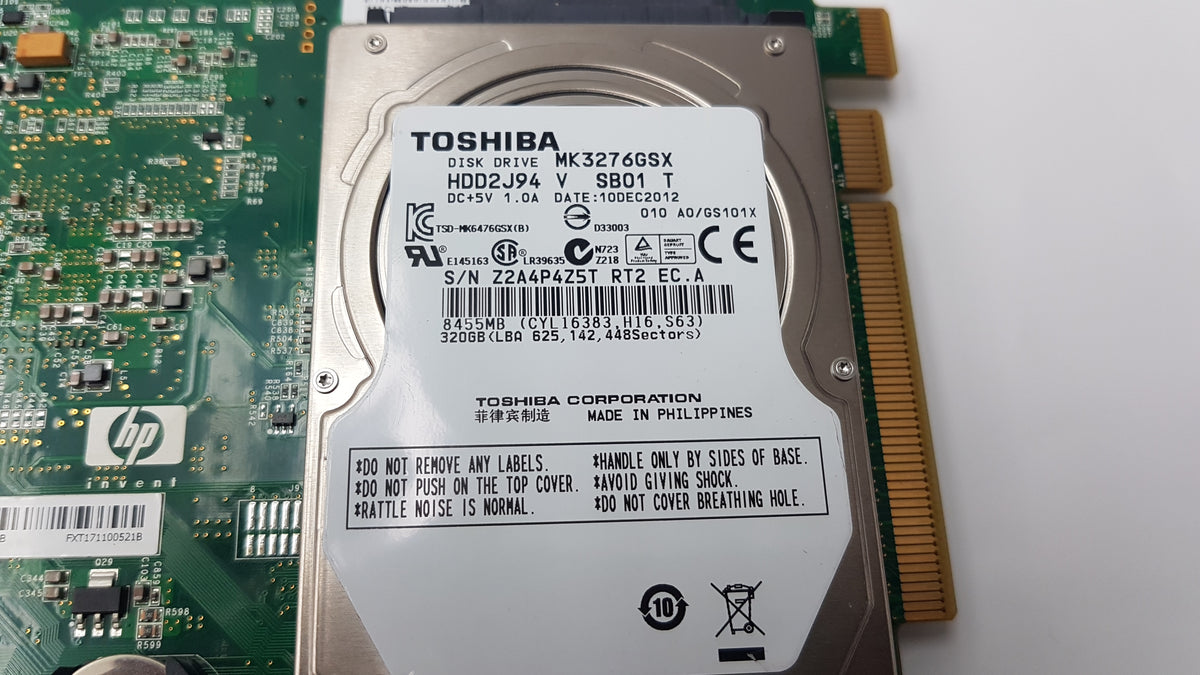 HP CN727-60001 Formatter Board With Toshiba MK3276GSX Hard Disk Drive