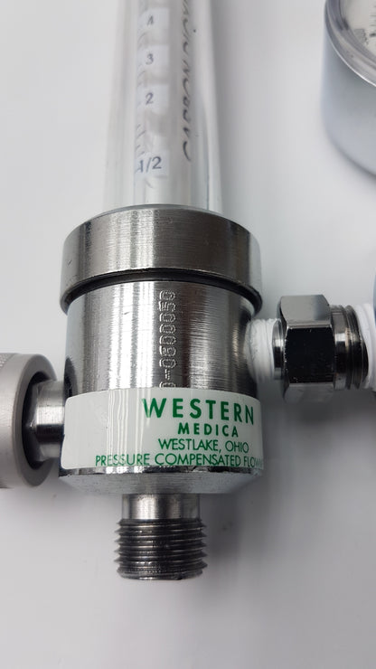Western Medica Gas Pressure Regulator With Carbon Dioxide Flowmeter