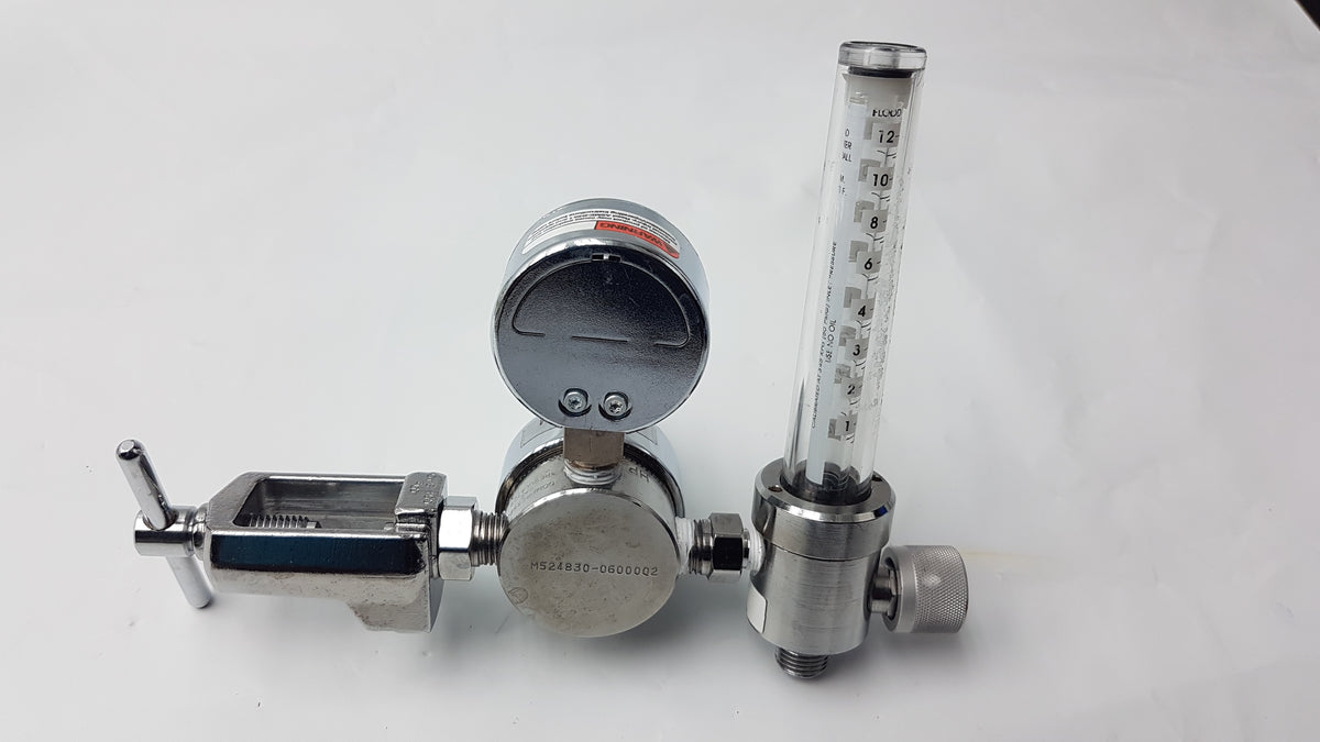 Western Medica Gas Pressure Regulator With Carbon Dioxide Flowmeter
