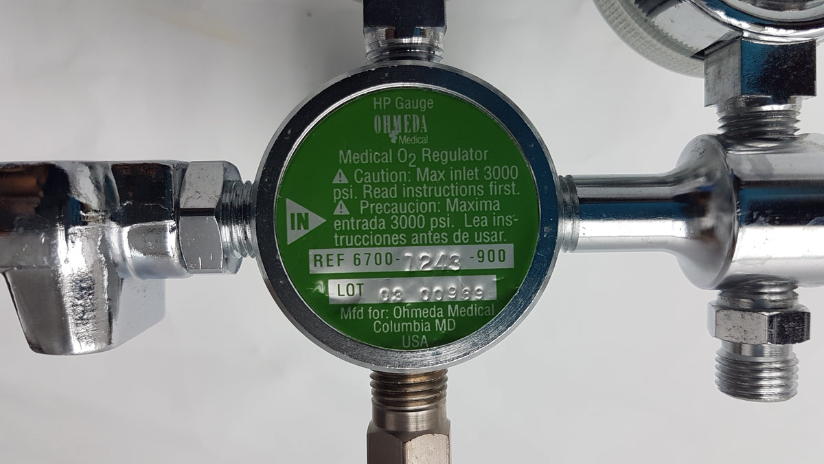 Ohmeda Medical O2 Regulator HP Gauge Ref 6700-1243
