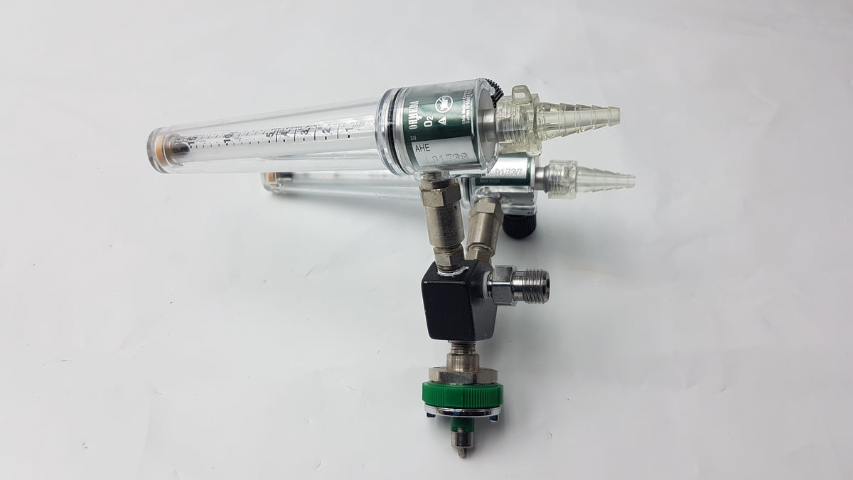 Ohmeda Medical O2 Dual Flowmeter Manifold Oxygen 0-15 L/Min Assembly