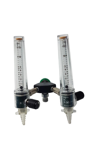 Ohmeda Medical O2 Dual Flowmeter Manifold Oxygen 0-15 L/Min Assembly
