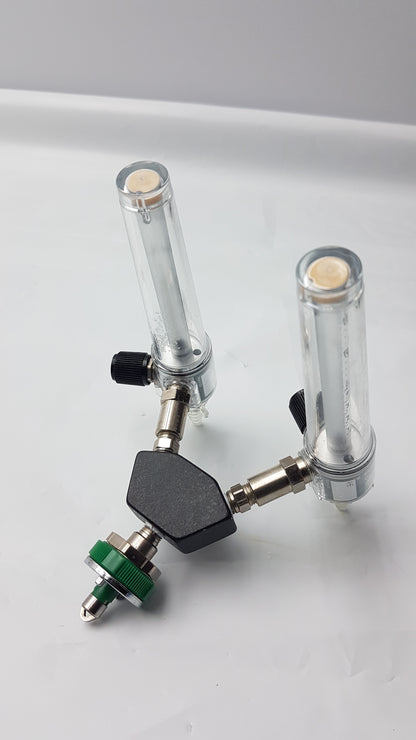 Ohmeda Medical O2 Dual Flowmeter Manifold Oxygen 0-15 L/Min Assembly