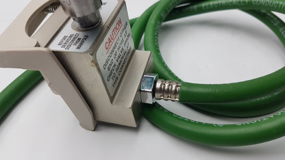 Hill-Rom Medical Oxygen Outlet Block Assembly With Parker 5159 Electrically Conductive Green Hose