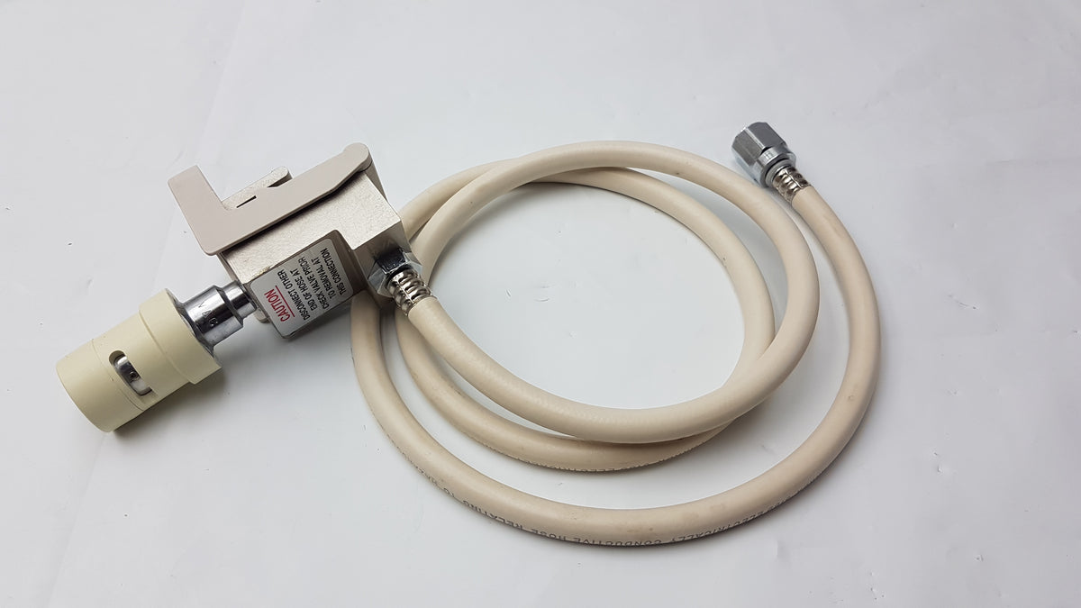 Hill-Rom Oxygen Outlet Block Assembly With Parker 5159 Electrically Conductive Cream Hose