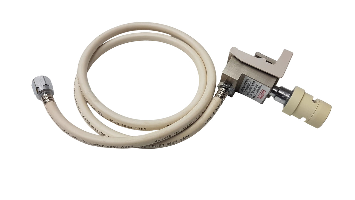 Hill-Rom Oxygen Outlet Block Assembly With Parker 5159 Electrically Conductive Cream Hose