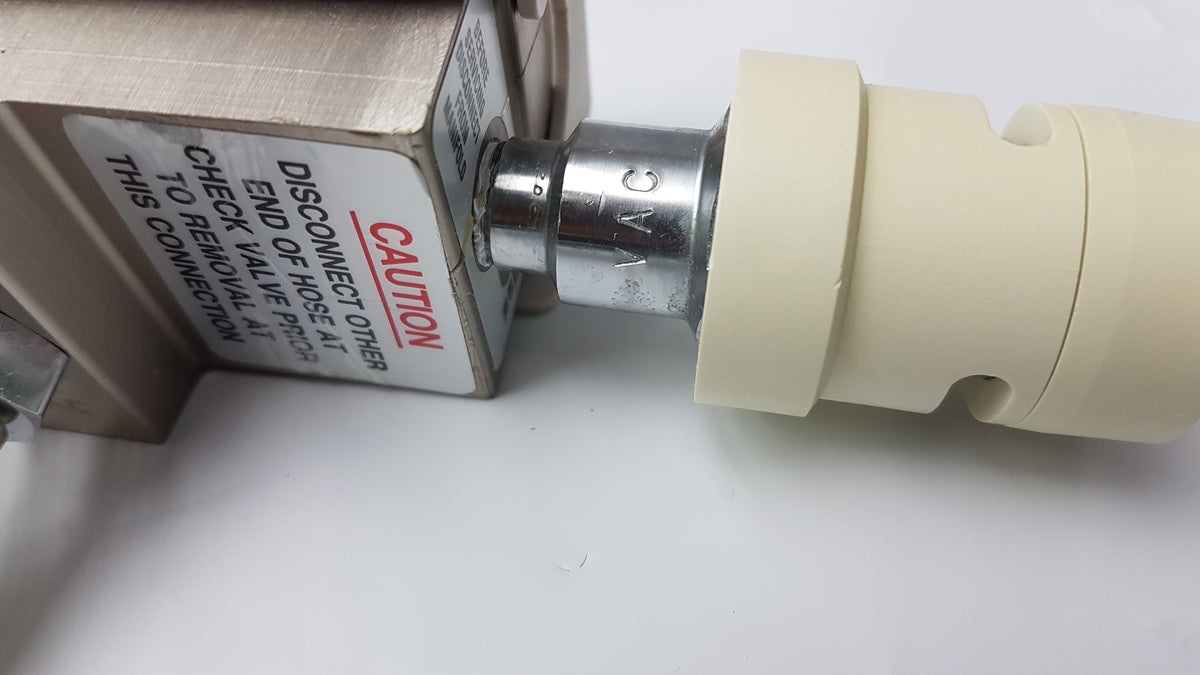 Hill-Rom Oxygen Outlet Block Assembly With Parker 5159 Electrically Conductive Cream Hose