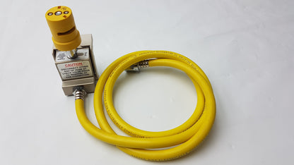 Hill-Rom Oxygen Block Assembly With Parker 5159 Conductive Yellow Hose