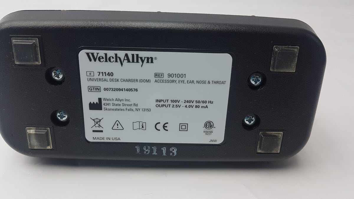 Welch Allyn 71140 Universal Desk Charger For 3.5v Rechargeable Handles Ref 901001