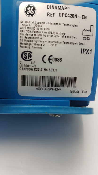GE Dinamap ProCare 400 Portable Vital Signs Monitor Ref DPC420N-EN