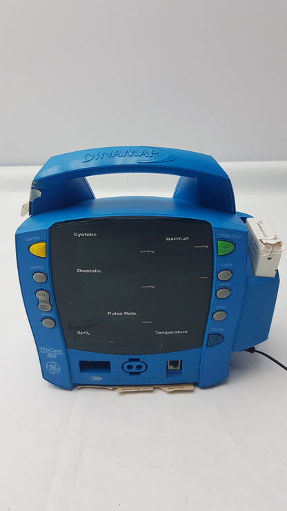 GE Dinamap ProCare 400 Portable Vital Signs Monitor Ref DPC420N-EN