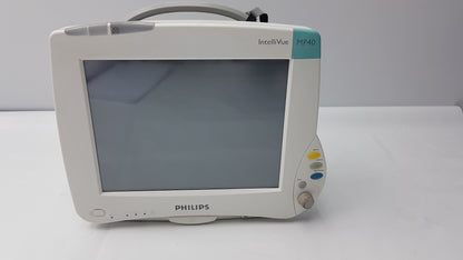 Philips IntelliVue MP40 Patient Monitor With ECG SpO2 Cables