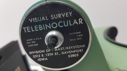 Keystone View Visual Survey Telebinocular Eye Sight Testing Machine P/N 2557608