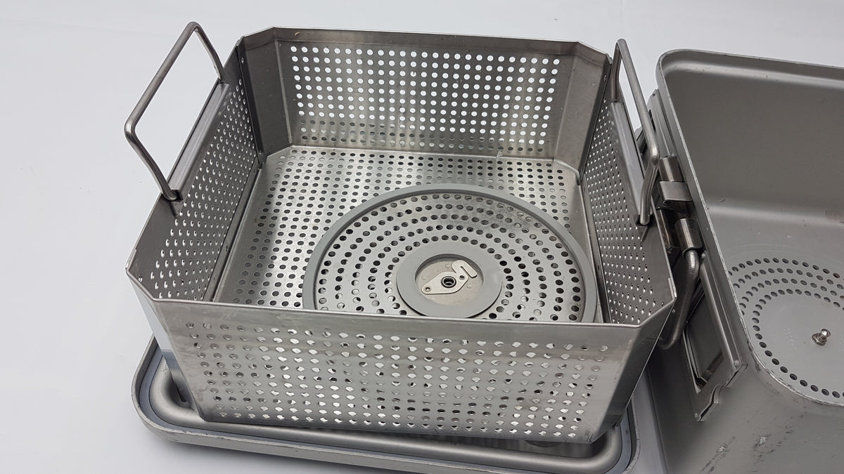 Surgical Sterilization Container Case With Basket & Retractor Post Coupler