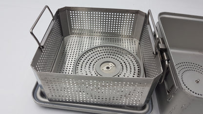 Surgical Sterilization Container Case With Basket & Retractor Post Coupler