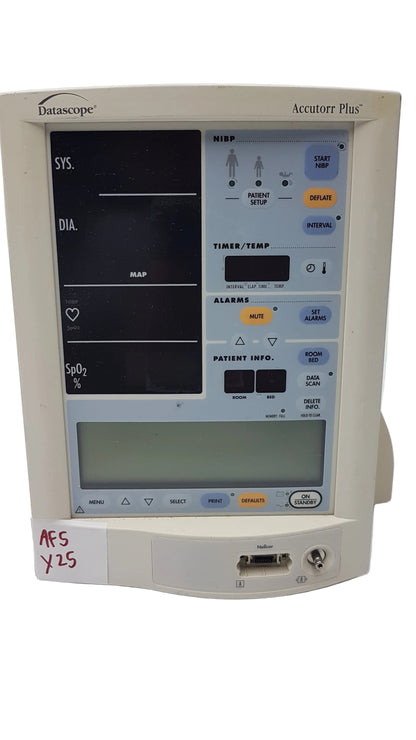 Datascope Accutorr Plus Portable Vital Signs Monitor P/N 0998-00-0444-61