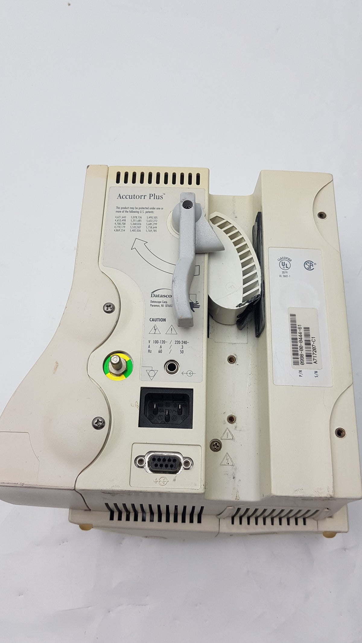 Datascope Accutorr Plus Portable Vital Signs Monitor P/N 0998-00-0444-61