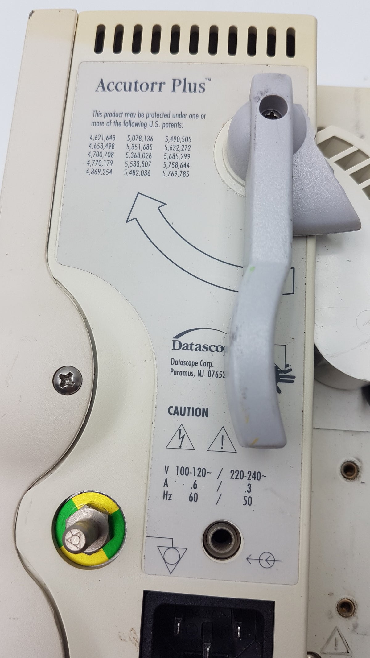 Datascope Accutorr Plus Portable Vital Signs Monitor P/N 0998-00-0444-61