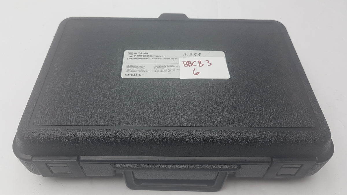 Smiths Medical HLTA-40 Level 1 Temp Check Calibration Thermometer With Case