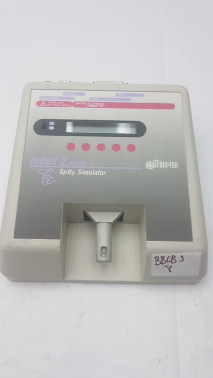 BIO-TEK Index 2 Series Spo2 Simulator Pulse Oximeter Analyzer Tester S/N 136275