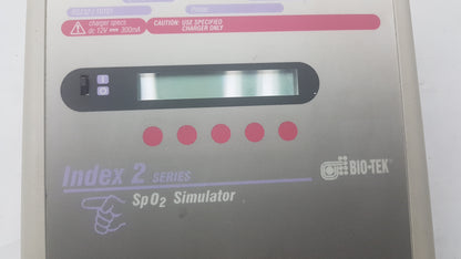 BIO-TEK Index 2 Series Spo2 Simulator Pulse Oximeter Analyzer Tester S/N 136275