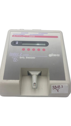 BIO-TEK Index 2 Series Spo2 Simulator Pulse Oximeter Analyzer Tester S/N 136275