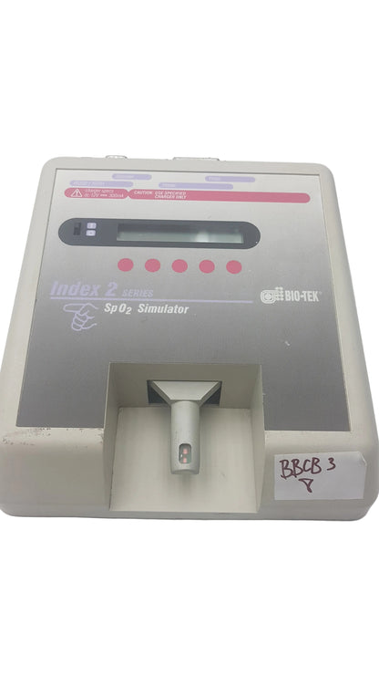 BIO-TEK Index 2 Series Spo2 Simulator Pulse Oximeter Analyzer Tester S/N 136275