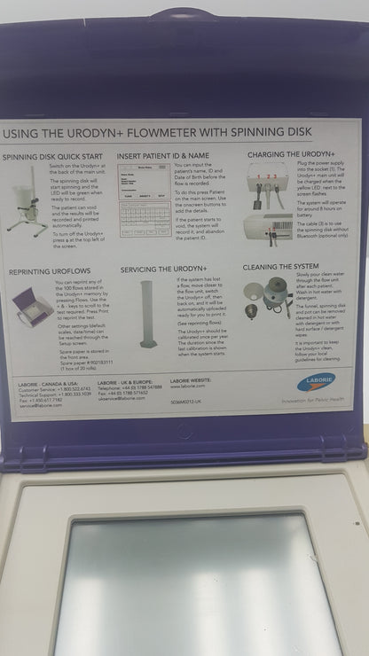 Laborie Medical Urodyn+ Portable Urinary Flow Measuring Device Ref UD2A1002-US