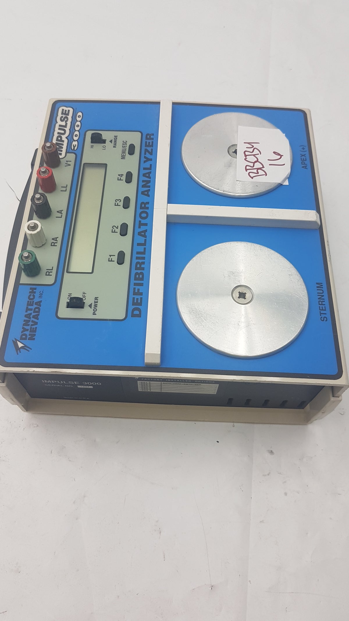 Dynatech Nevada Impulse 3000 Defibrillator Analyzer - For Parts