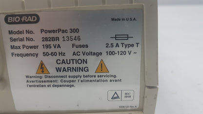 Bio-Rad PowerPac 300 Electrophoresis Power Supply 50-60Hz