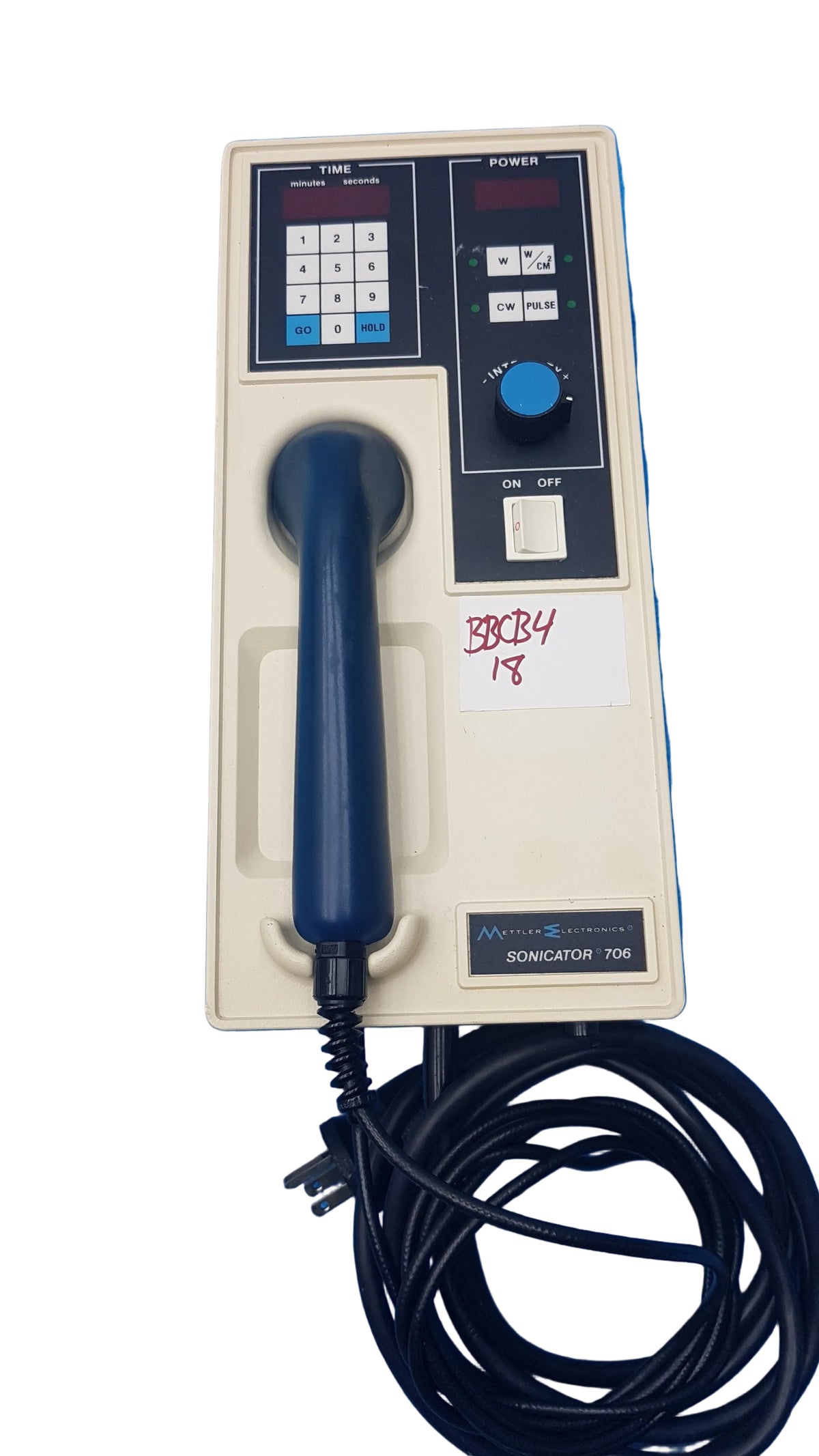 Mettler Electronics Sonicator 706 Ultrasound Therapy System Model - ME 706