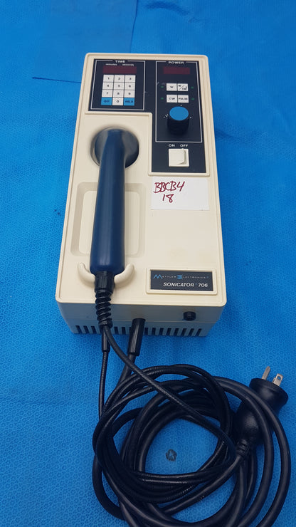 Mettler Electronics Sonicator 706 Ultrasound Therapy System Model - ME 706