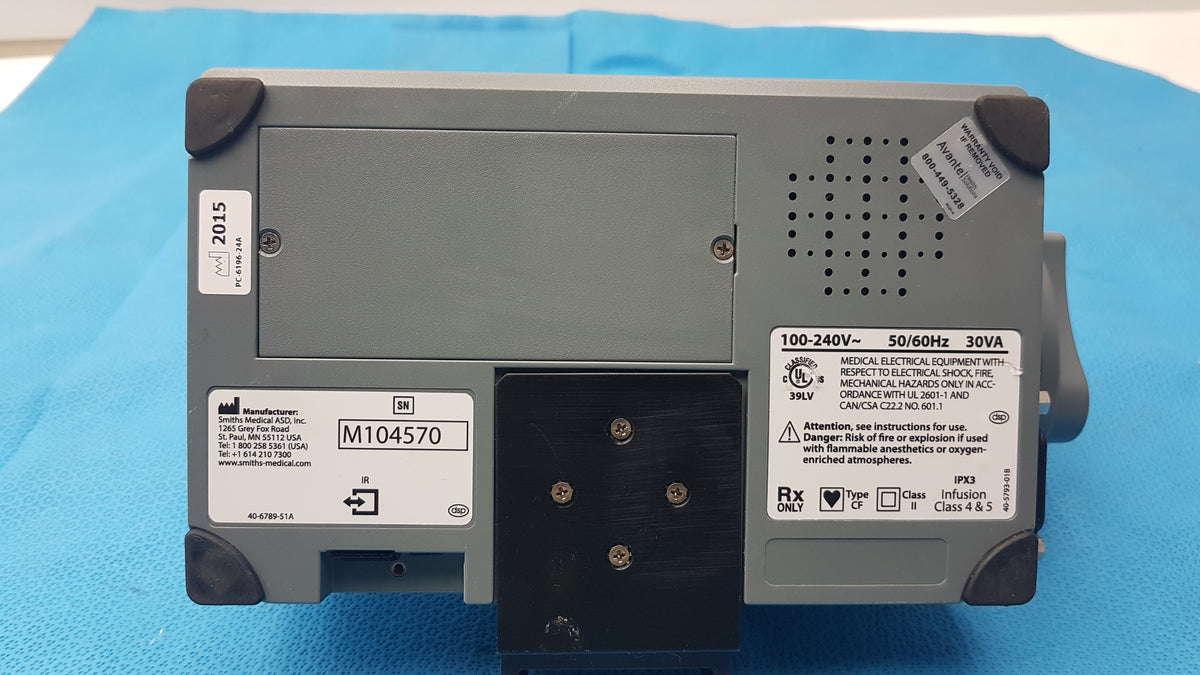 Smiths Medical Medfusion 3500 Infusion Syringe Pump S/N M104570