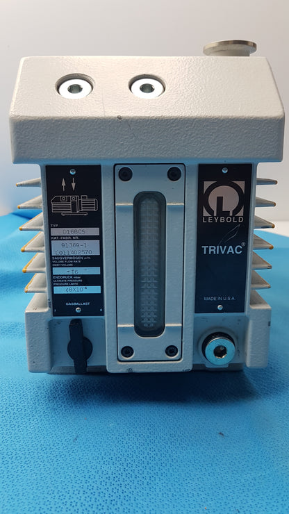 Marathon Electric Leybold Trivac D16BCS Rotary Vacuum Pump P/N 72260117 - For Parts