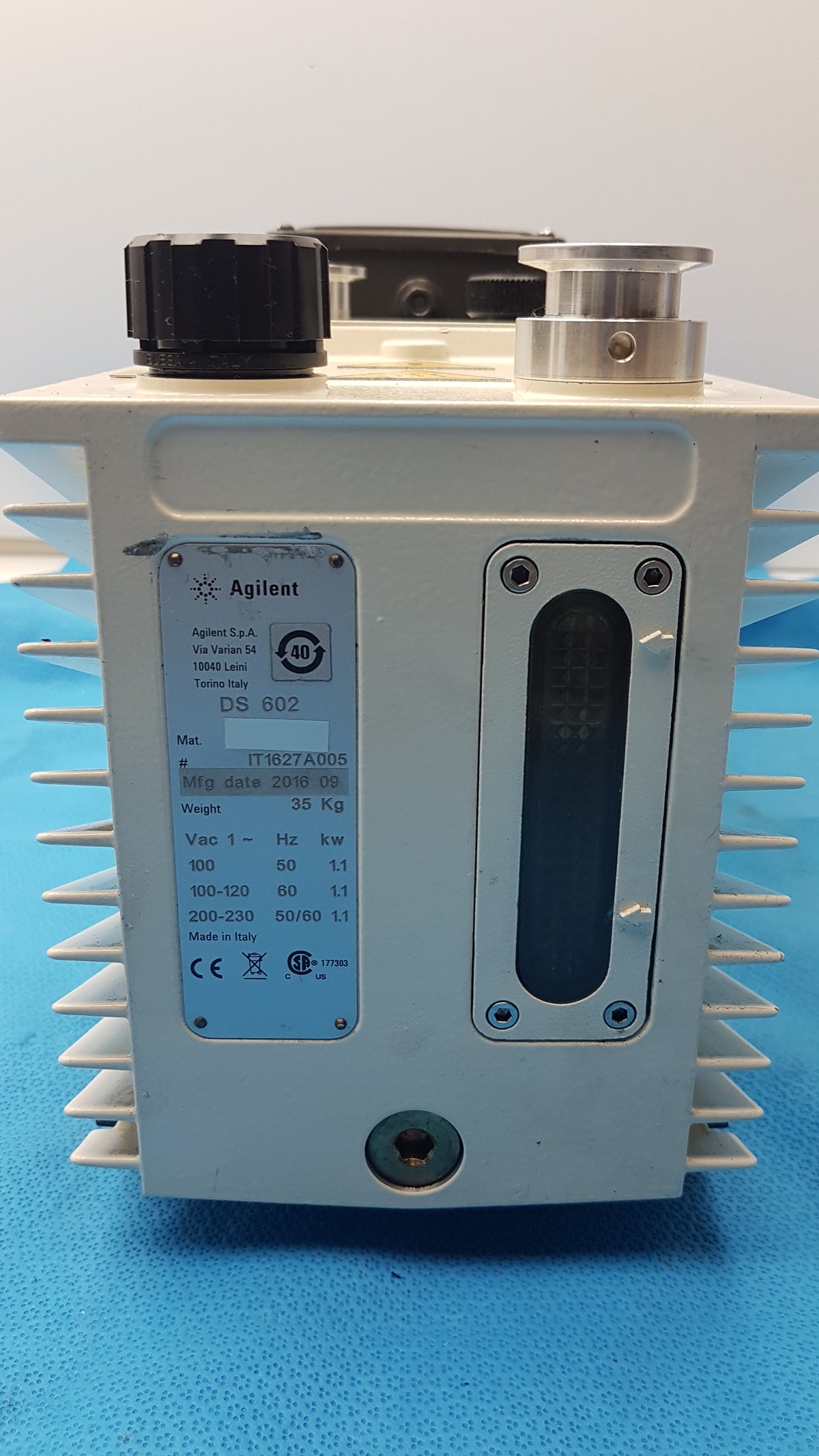 Agilent DS602 Dual Stage Oil-Sealed Mechanical Vacuum Pump Rotary Vane Pump