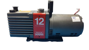 Edwards E2M-12 Dual Stage Rotary Vane Vacuum Pump With General Electric 3/4 HP Ac Motor M0D 5KC45PG1738T