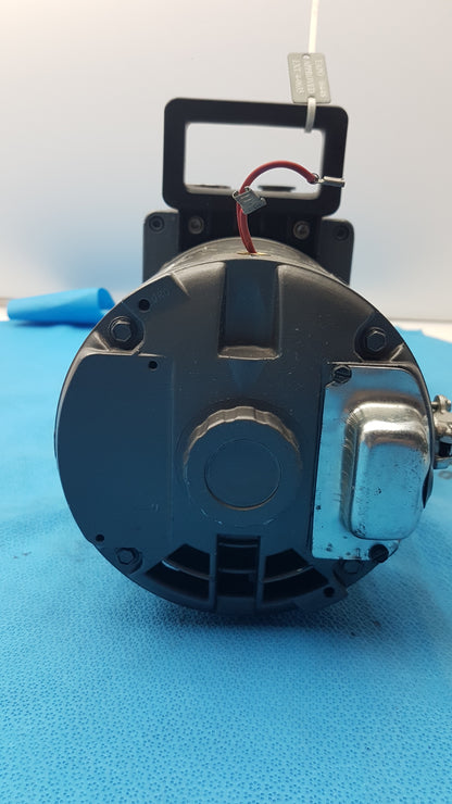 Edwards E2M-12 Dual Stage Rotary Vane Vacuum Pump With General Electric 3/4 HP Ac Motor M0D 5KC45PG1738T