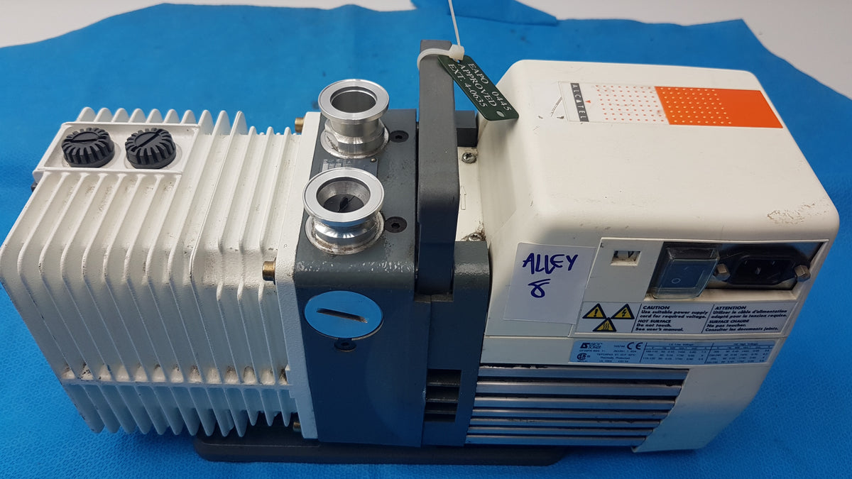 Alcatel Pascal 2005 SD Dual Stage Rotary Vane Vacuum Pump 115/220 Vac