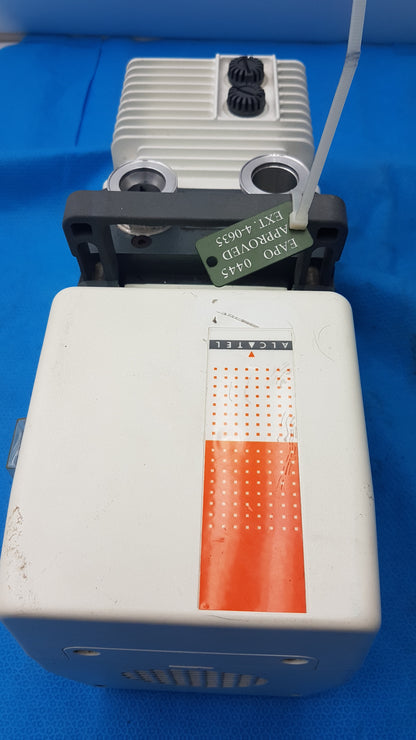 Alcatel Pascal 2005 SD Dual Stage Rotary Vane Vacuum Pump 115/220 Vac