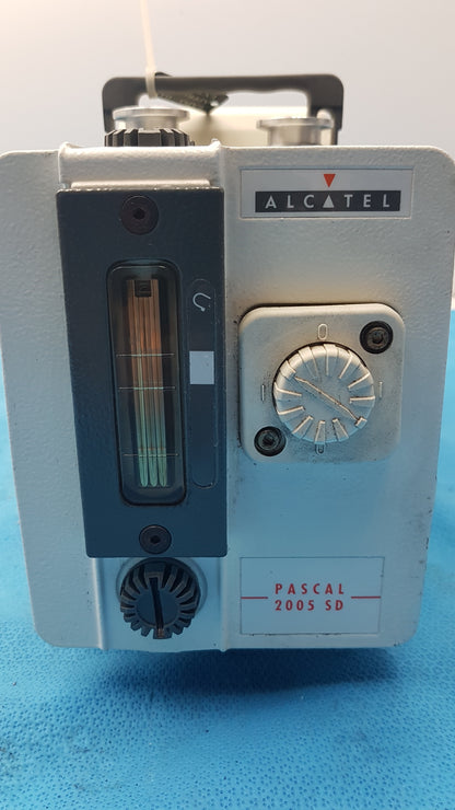Alcatel Pascal 2005 SD Dual Stage Rotary Vane Vacuum Pump 115/220 Vac