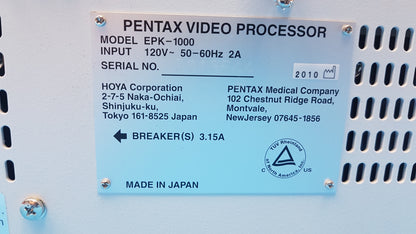 Pentax EPK-1000 Endoscope Video Processor 120V 50-60Hz