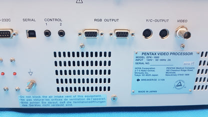 Pentax EPK-1000 Endoscope Video Processor 120V 50-60Hz