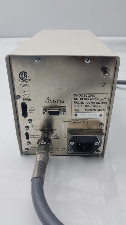 Olympus UCR Endoscopic CO2 Regulation Unit With MAJ-1080 CO2 Hose PIN and Yoke