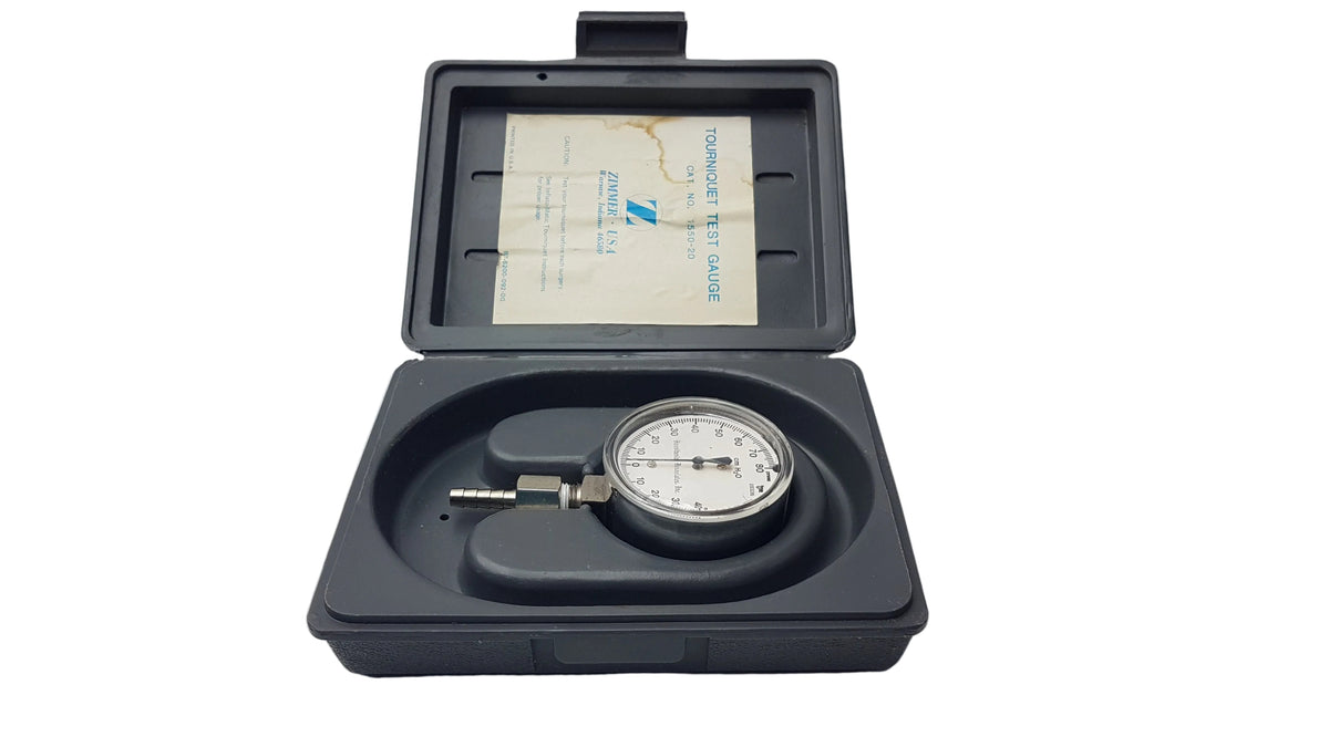 Zimmer 1550-20 Surgical Orthopedic Tourniquet Test Gauge