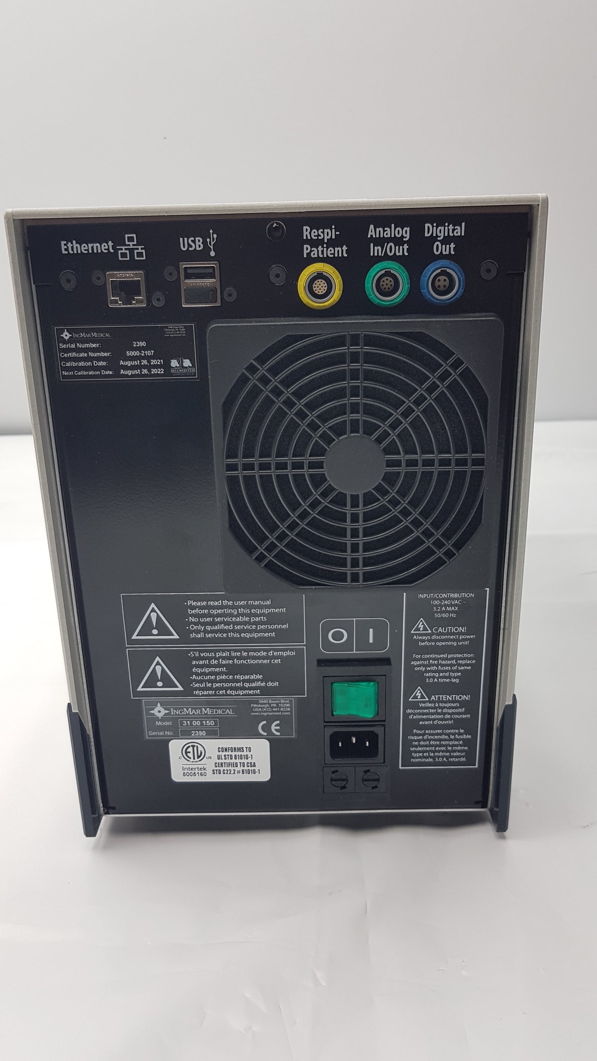 IngMar Medical ASL 5000 Active Servo Lung Precision Breathing Simulator
