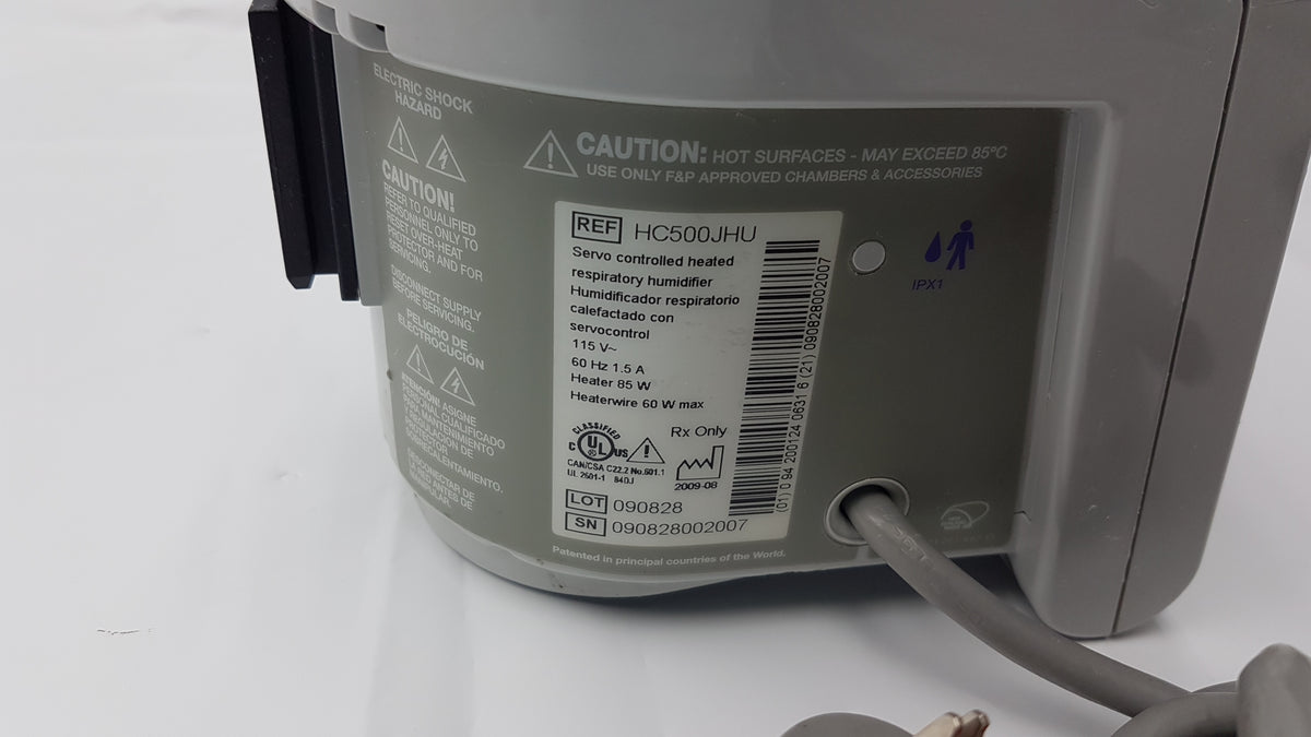 Fisher & Paykel Healthcare HC500 Heated Respiratory Humidifier Ref HC500JHU