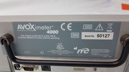 ITC Avoximeter 4000 Whole Blood Co-oximeter S/N 50127